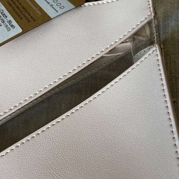 NWT Light Pink Pixie Mood Bag with Transparent Strip NEW Vegan Leather - Picture 13 of 13